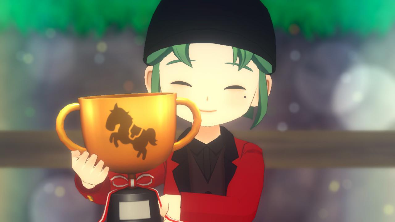 Winning the Horse Derby Trophy