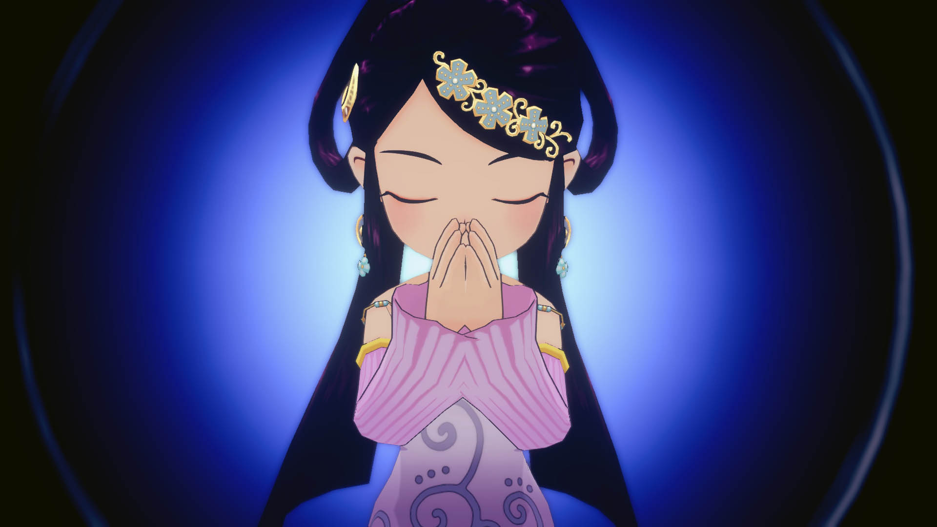 Kagetsu performing a divination