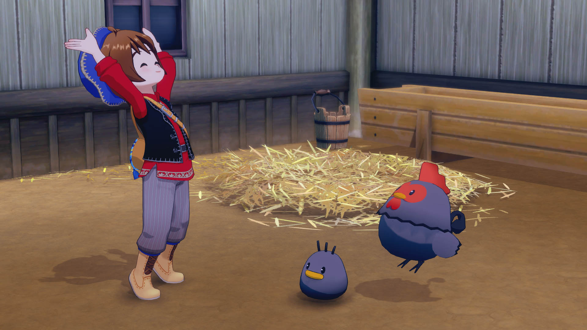 Celebrating the arrival of a silkie chick