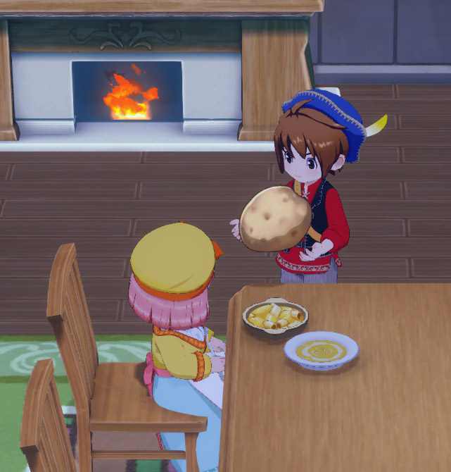 Gifting a Branded Potato to Nadine