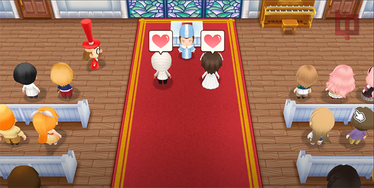 The farmer marries Kai at the Church.