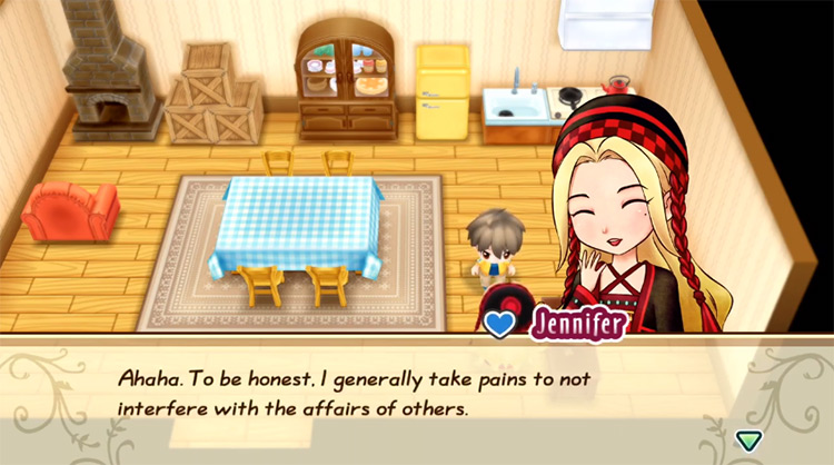 Jennifer talks to the farmer during one of her heart events.