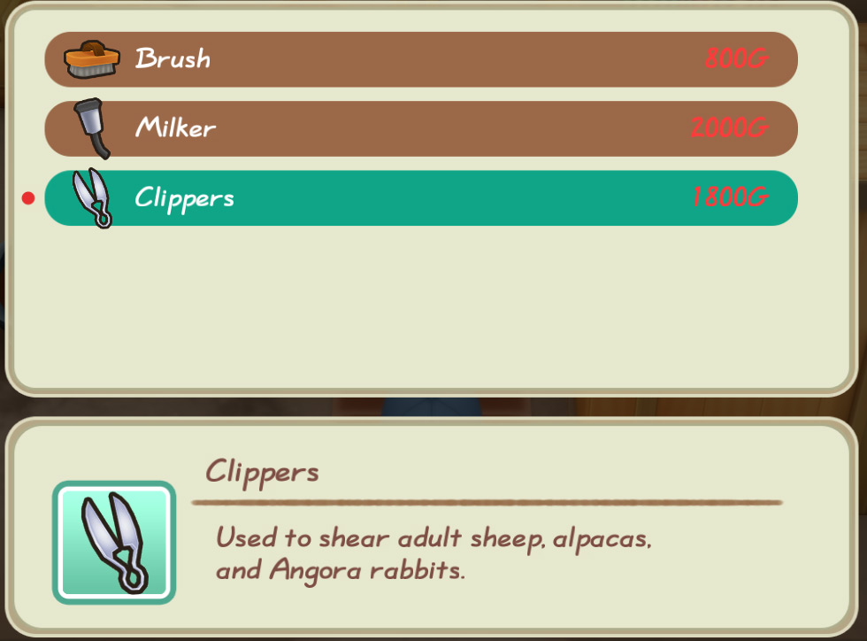 The farmer buys the Clippers from Saibara.