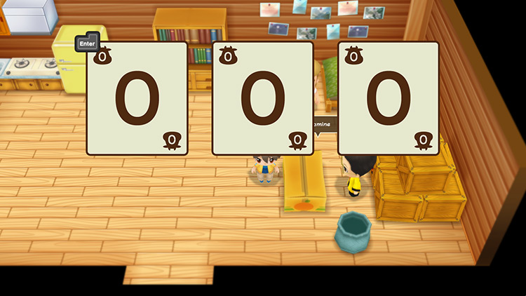 Interface of Huang’s raffle minigame / SoS: FoMT