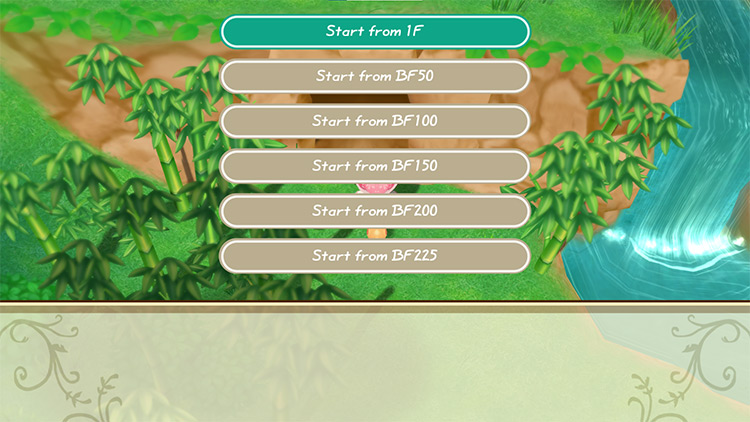 Interface of the Mine Elevator showing all accessible levels / SoS: FoMT