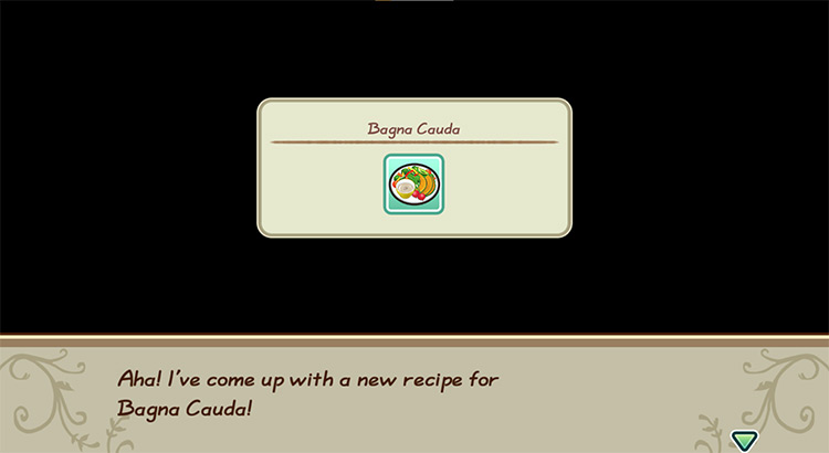 The farmer gets inspired to cook Bagna Cauda while in the kitchen.