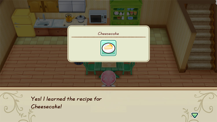 Anna teaches the farmer how to make Cheesecake.