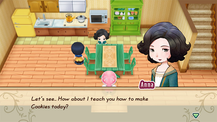 Anna teaches the farmer how to make Cookies.