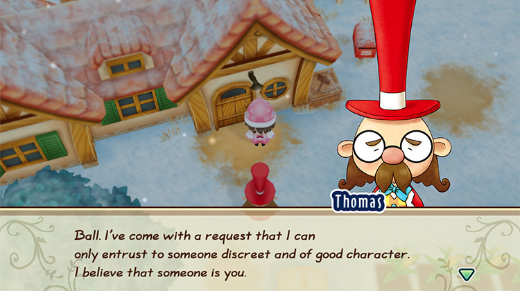 Mayor Thomas asks the farmer for help.