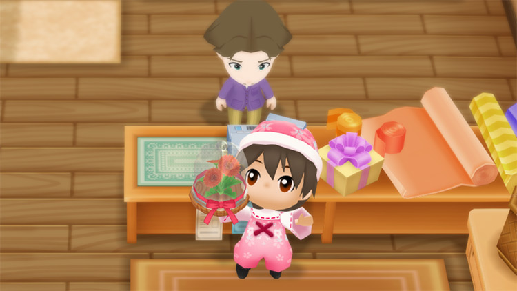 Buying a Preserved Flower from Jeff.