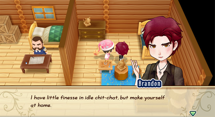 Brandon’s normal dialogue.
