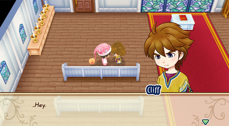 Cliff’s dialogue inside Mineral Church.