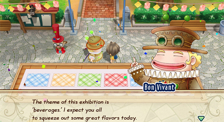 The farmer stands next to Bon Vivant.