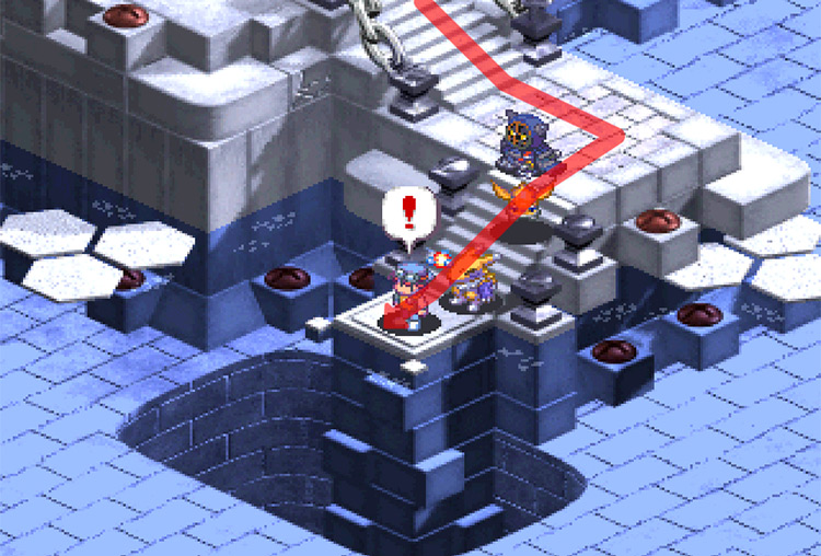 Calling Submarimon at Asuka Bridge. / Digimon World 3