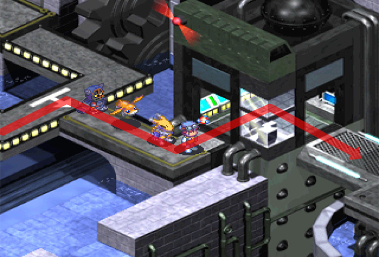 Turning right at the intersection. / Digimon World 3