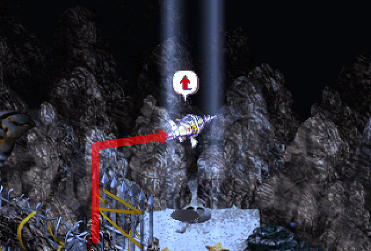 Reemerging to access the Underground Lake. / Digimon World 3