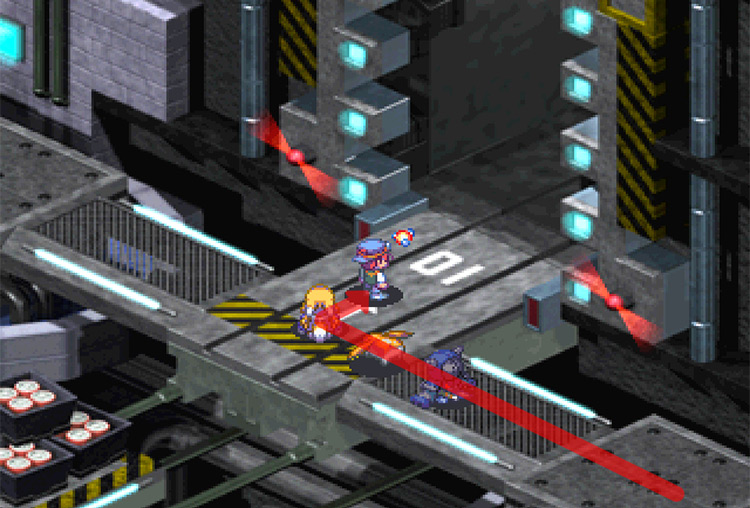 The gates leading to Asuka City's Admin Center. / Digimon World 3