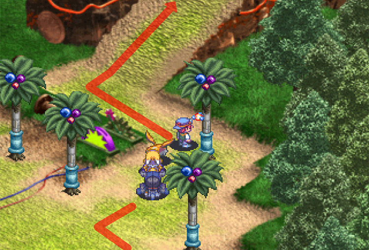 Turning north and walking up the ramp. / Digimon World 3