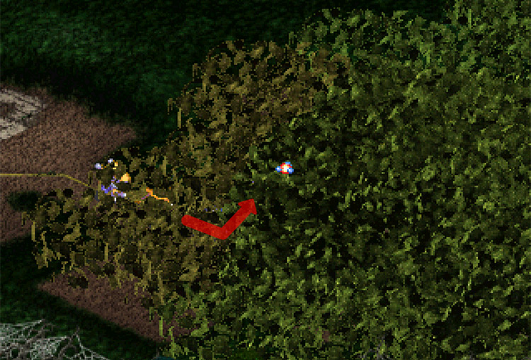 One step right, then turning up. / Digimon World 3