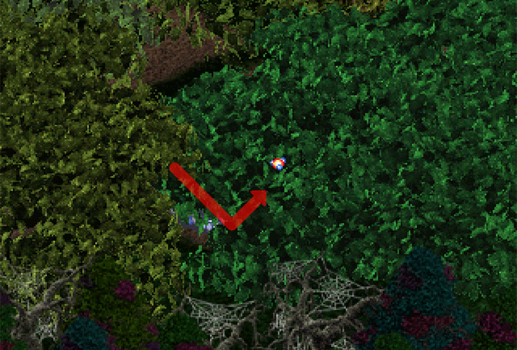 Three steps right, then turning up. / Digimon World 3