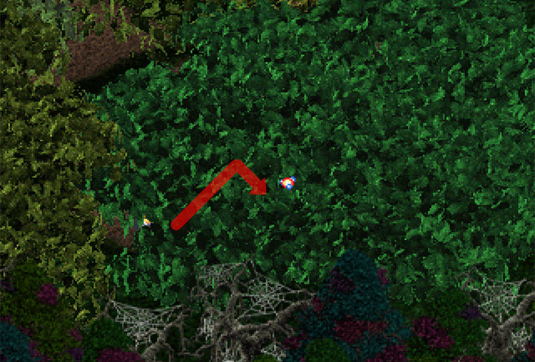 Two steps up, then turning right. / Digimon World 3