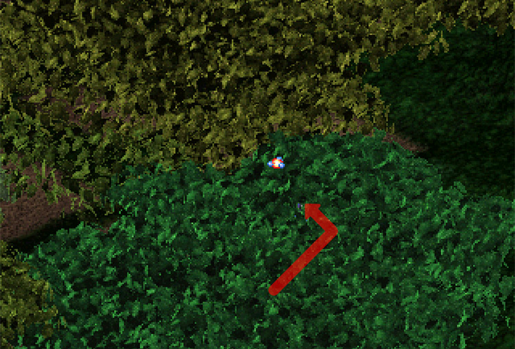 Two steps left, then turning up. / Digimon World 3