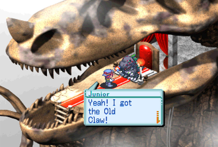 Obtaining the Old Claw from MasterTyrannomon. / Digimon World 3
