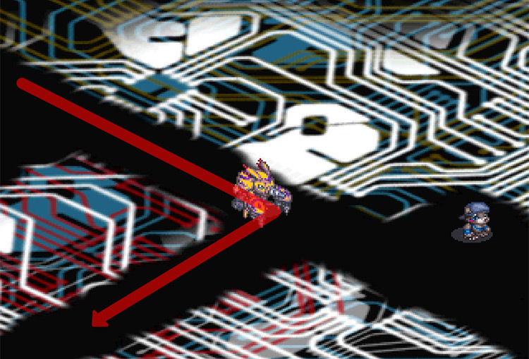 Turning south at the intersection. / Digimon World 3