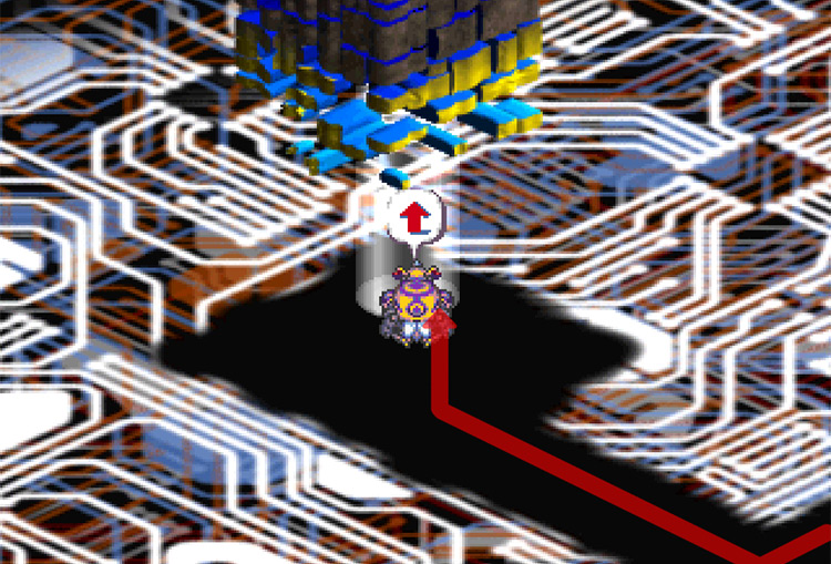 Reaching the end of the path and returning to the surface. / Digimon World 3