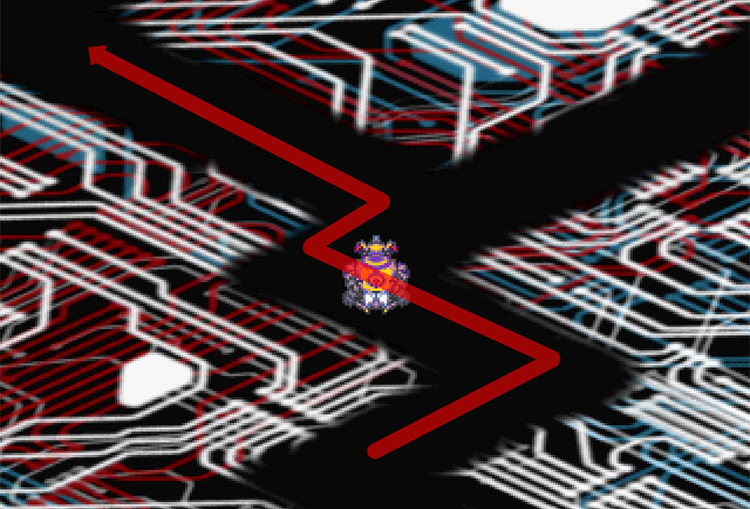 Turning west at the second intersection. / Digimon World 3