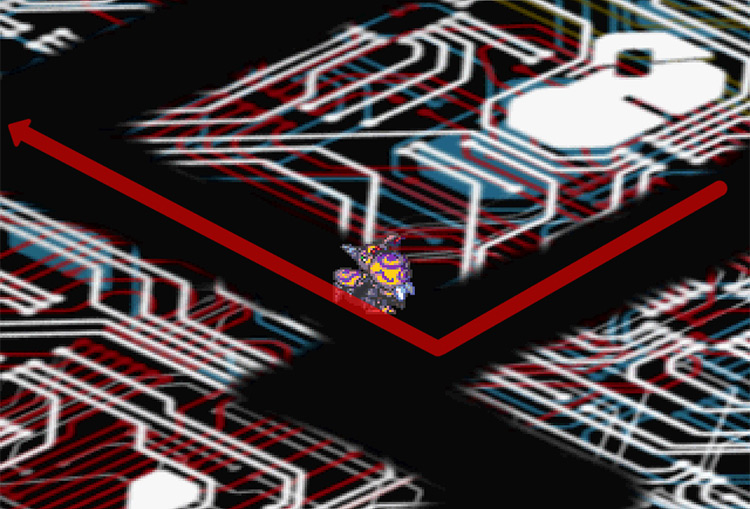 Turning west at the second intersection. / Digimon World 3