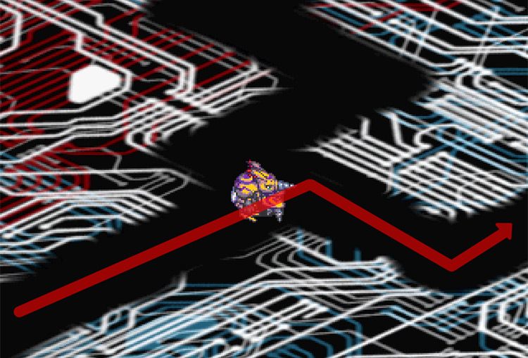 Turning east at the first intersection. / Digimon World 3
