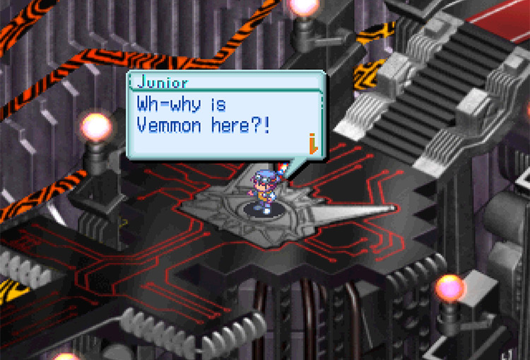 Encountering the Vemmon in the Asuka Server. / Digimon World 3
