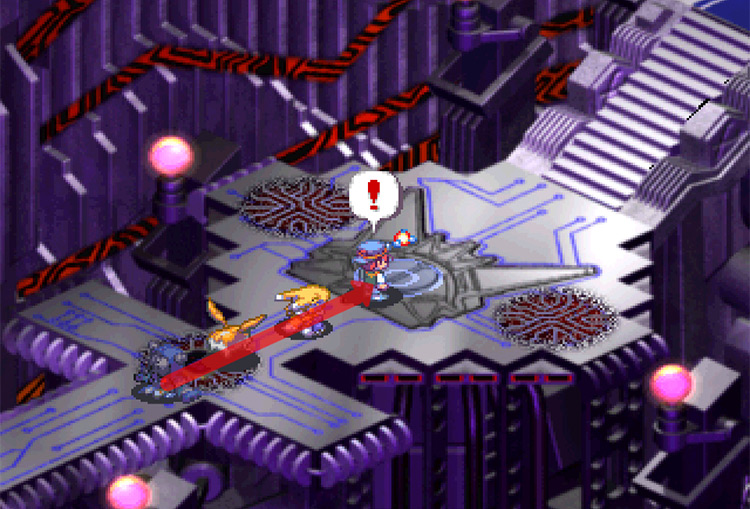 Entering the warp gate leading to the final dungeon. / Digimon World 3