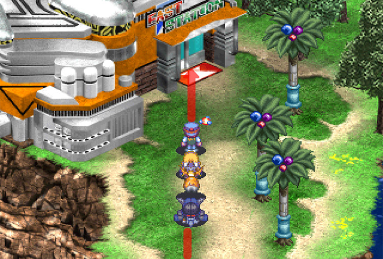 Arriving at East Station. / Digimon World 3