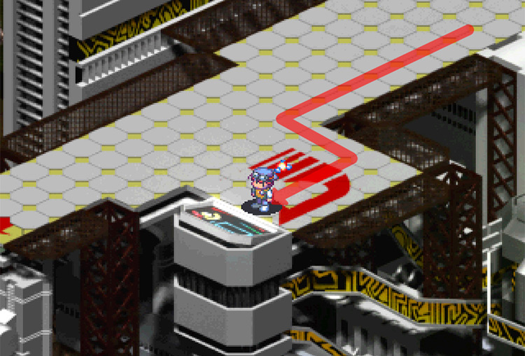 Walking to the gondola terminal in East Station. / Digimon World 3