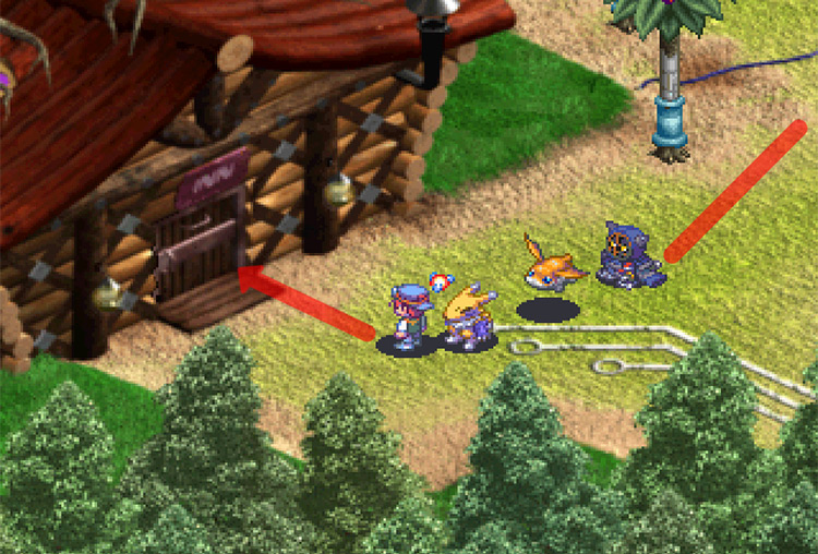 Entering the Forest Inn. / Digimon World 3