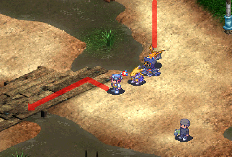 Heading south from South Station and continuing to Bulk Bridge. / Digimon World 3