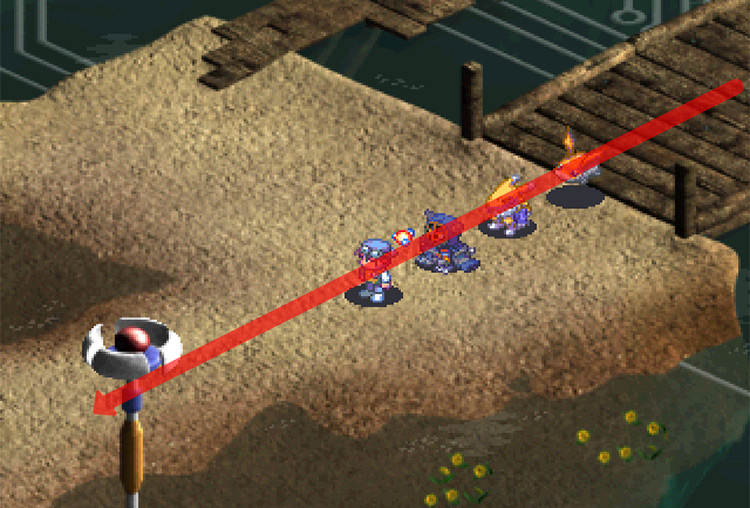 Continuing past the bridge to Jungle Grave. / Digimon World 3